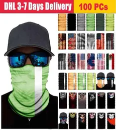 In US STOCK Cycling Unisex Magic Head Face Protective Mask Neck Gaiter Biker039s Tube Bandana Scarf Wristband Beanie Cap Outdo8787733