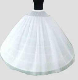 Stora breda 6 bågar 2 lager tyll lång bröllopskvinna petticoats för quinceanera klänning elastisk midja crinoline för brud bollklänning1313537