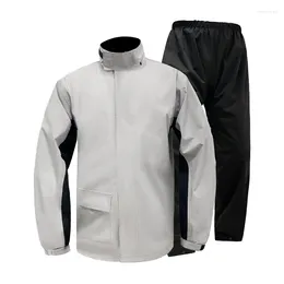 Regnrockar Motorcykel Regnrock Regnbyxor Split Set Riding Waterproof Rainsuit Rider Body för att förhindra regnstormar