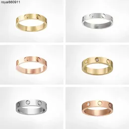5 mm klasyczny śruba miłość Pierścień Pierścienia mody Pierścienie dla kobiet męskie biżuteria złota srebrna diament luksusowe klejnoty deisgners dziewczyna man świąteczne prezenty