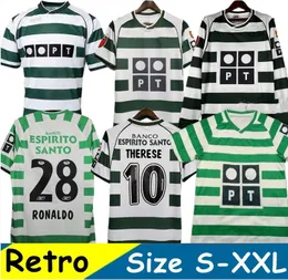 01 02 03 04 Lisboa retro koszulki piłkarskie Ronaldo Marius Niculae Joao Pinto 2001 2002 2003 2004 Klasyczne koszulki piłkarskie Lizbon Classic