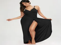 Trend Seksi Plaj Maxi Wrap Mayo Elbise Kadınlar Yaz Spagetti Kayışları Bikini Peçe Split Bikini Kapak Ups Havlular Kısa Etek5694078