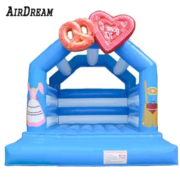 Atacado amor casamento inflável salto castelo salto bouncer tenda cama jumper comercial moonwalk bounce house