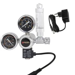 Equipment Aquarium CO2 Regulator 12V DC Solenoid with Big Dual Pressure Gauges Bubble Counter with Check Valve Carbon Dioxide Regulator