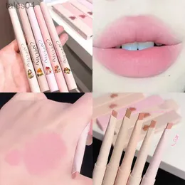 Lipstick Milk Matte Smooth Lip Liner Pen Long Lasting Lipstick Contouring Waterproof Lip Stick Pencil Nude Pink Lip Tint Lipliner Makeup 240313