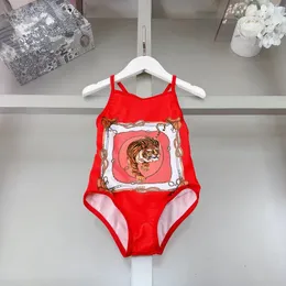 Ragazza Costume intero per bambina Bikini Abbigliamento da spiaggia Costumi da bagno per bambini Stampa di lettere Top Costume da bagno per bambini Affascinante marchio di lusso Vari stili di colore