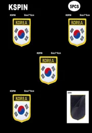 National Flag Patch Hook Loop South Korea Badges Armband 3D Stick on Jacket Backpack Stickers81430537550684