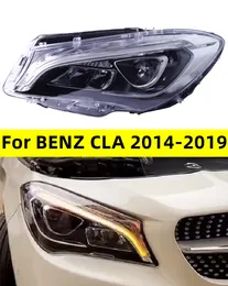 Proiettore anteriore per auto per Benz CLA 2014-20 19 Fari DRL Indicatori di direzione dinamici Lente per proiettore con fascio alto