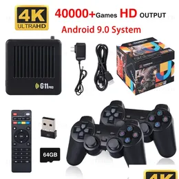 لوحات ألعاب G11 Portable Glay G11 Pro Box 4K HD TV Video Console 128G تم تصميمها في 40000ADD Retro Games 2.4g اللاسلكي اللاسلكي لـ DHFUQ