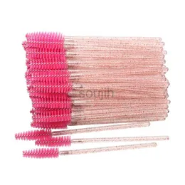 فرش المكياج 50 PCS Crystal Eyelash Brush Wands Wands Applicator Eye Lash Brushes Tower Makeup Makeup Ldd240313