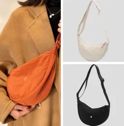 Designer 23ss Lululemens Bolsa Mulheres Mesmo Estilo Oblíqua Cruz Bun Lazer Nylon ombro Yoga Esporte Luxo Lulus Crossbody2024