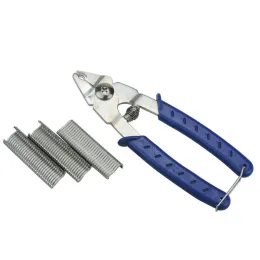 Accessories Hog Ring Pliers + Hog Rings M Nails Poultry Cage Installation Tools Fences Netting Tags Traps Cage
