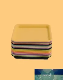 Colorful Square Portable Plastic Mini Preroll Scroll Roll Cigarette Tray Holder Dry Herb Tobacco Grinder Smoking Plate Cake DH1685259