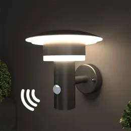 مصباح جدار LED في الهواء الطلق مع مستشعر الحركة وتبديل الصلب غير القابل للصدأ مع مستشعر PIR A-Class Energy LAMP220D