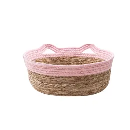 Mats Rattan cat nest Winter handwoven rattan cat claw board warm Japanese cat nest Fuga grass round dog house