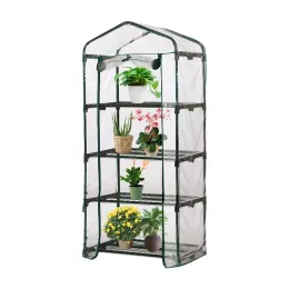 Greenhouses Outdoor for Garden Gardening Warm Waterproof Greenhouse Portable Mini Planter House Flower Frame Meaty Sun Room Hothouse Cover