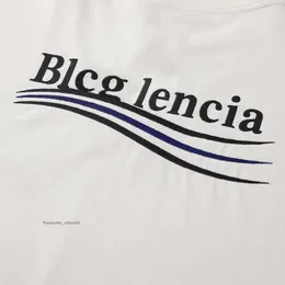 blcgレンシアニュースメンズTシャツデザイナーTシャツメンズティーピュアコットンプリントファッショナブルで汎用性のあるシンプルな丸いネックトレンディブランドユニセックス衣料6172