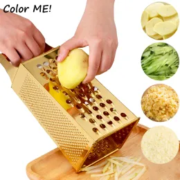 Tools Stainless Steel Multi Functional Vegetable Cutters Grater For Carrots Potato Slicer Kitchen Tool Ginger Garlic Grinding Grater