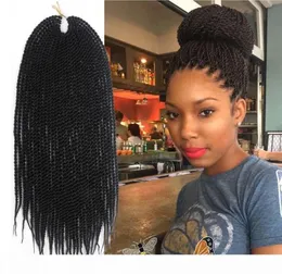 18inch 30roots Pack Crotchet Örgüler 13 Renk Sentetik Senegal Tığ işi Saç Uzantıları Kadınlar için Düşük Sıcaklık Elyaf 5228346