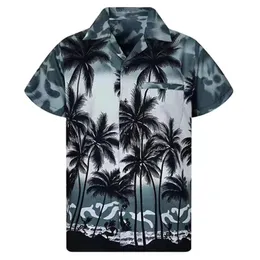 Мужская дизайнерская одежда с 3D-принтом, рубашка большого размера для летних путешествий, Гавайский пляж, Гавайский пляж в стиле Харадзюку с цветочным принтом Camisa Masculino 240313
