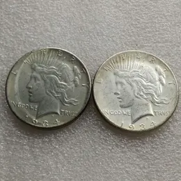 USA head-to-head 1934 Peace Dollar Two Face Copy Coin-223T