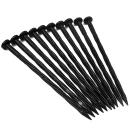 Stakes 25pcs Universal Patio Landscape Grass Spiral Paver Fixing Ground Nail Plastic Black Garden Anchor Stakes Lawn Edging Nails Tent