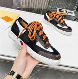 Women Lous Open Back Sneaker Designer Casual Shoes Fashion Sneaker Luxury Leather Högkvalitativa skor Baotou tofflor Storlek 35-40