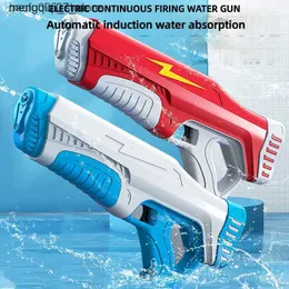 Sand Play Water Fun Gun Toys Электрический водяной пистолет детские игрушки автоматический насос индукционная абсорбция открытый бассейн большой емкости 230506 Q240307 L240312