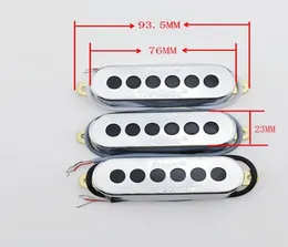 Alnico V Burns Brian May Pickups Style TriSonic Single Coil Pickup Set Neck Middle Bridge CHROME4711633