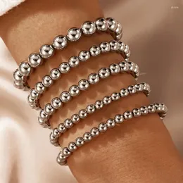 Charm Bracelets 5pcs/sets Bohemian Bead For Women Charming Silver Color Alloy Metal Party Jewelry Accessories Gift 17335