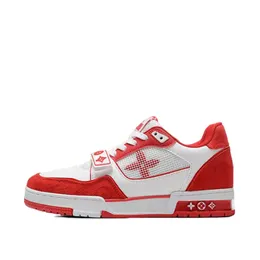 2023 Designer Treakers Sneakers Zapatos Casuales Hombres Virgils x 1 Logo Blanco Bajo en Relieve Rojo Verde jeansu dżinsy królewskie czerwone płótno czarne luksus hombres z6