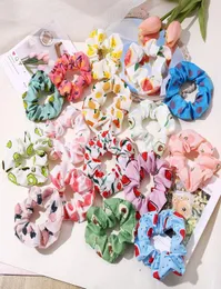 Ins Fashion Fruits Girls Hair Scrunchies Hairbands Hair Accessories for Children Designer Ponytail Holder6283533