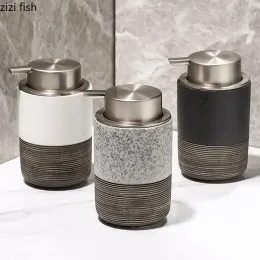 Dispenser Seramik Sabun Şişesi El dezenfektan Şişesi Deterjan Şişesi Banyo Şampuan Duş Jel Şişe Sabun Konteyner Losyon Şişeleri Çavret