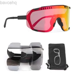 Polariserande cykling utomhus män fotokromiska sportglasögon UV400 solglasögon Set skyddsglasögon LDD240313
