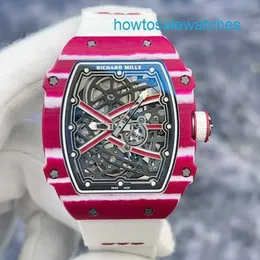 RM Watch Luxusuhr Schweizer Uhr Rm67-02 Automatische mechanische Uhr Muller Rm6702 Katar Ntpt Kohlefaser ausgehöhltes Zifferblatt