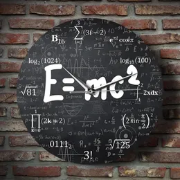 نظرية النسبية الرياضيات صيغة الحائط على مدار الساعة العلماء فيزياء هدية هدية المدرسة الفصول الدراسية ديكور 234x