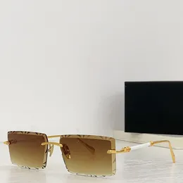 Okulary przeciwsłoneczne Z055 Square Rimless Men Mode Modne Uv400 Almener Designer Outdoor Okulasy Panie Klasyczne okulary