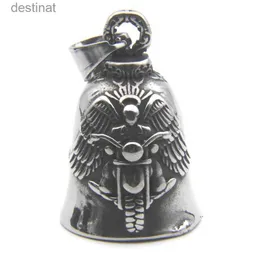 Pendant Necklaces Motorcycles Bell Pendant 316L Stainless Steel Biker Style Eagle Rider NecklaceL242313