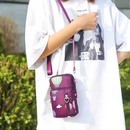Women's Mobile Phone Bag Messenger Mini Zero Wallet Mommy Bag Fashion Trend Canvas Handbag
