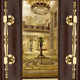 Alças puxa ouro europeu porta de madeira maciça deslizante guarda-roupa alça armário gaveta botões ferragem design240g