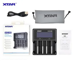 XTAR VC4S Chager NIMH Batteriladdare med LCD -skärm för 10440 18650 18350 26650 32650 LIION Batterier Chargersa353741014