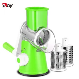 Strumenti Manuale Grattugia rotativa per tagliaverdure Affettatrice di patate Mandolina Tritatutto per verdure multifunzionale Accessori da cucina