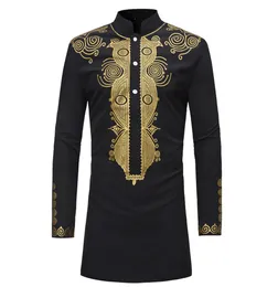 미드 길이 디자인 부족 패턴 men039s 아프리카 대형 장거리 Tshirt 패션 참신 고급 편안한 가벼운 조명 통기성 7897103