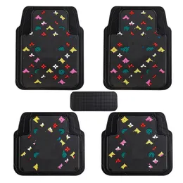 Women's Car Foot Mat Universal Cutting Waterproof Anti-Freezing Latex Rubber Plastic Pedal Mats Single Piece