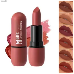 Lipstick 6 Colors Of Velvet Smooth Lipstick Long Lasting Waterproof Non Stick Cup Nude Color Lip Makeup Gift Let There Be Milk Drops 240313