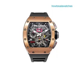 Automatikuhr RM Watch Markenuhr RM011-FM Felipe Massa Time Code Roségold Herrenarmbanduhr RM011 DK