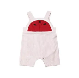 Jumpsuits UK Born Toddler Baby Girl Boy Ubrania Watermelon Romper Strój Sunsuit 024 Mienity2203226