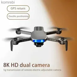 Hava Fotoğrafları için Dronlar 8K HD Pixel Kamera RC Helikopter Jug Lu3-Dron GPS Motorlu Uzaktan Kumanda Çekirdek Yok Katlanabilir 24313