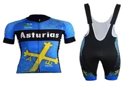 Asturias yeni bisiklet forması takım elbise yaz Men039s Kısa Kollu Bisiklet Jersey Kitleri Wielerkleding Trajes Ciclismo Invierno Ciclyng SE3604753