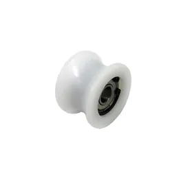 38 8 18mm Automatic Glass Door Muted Wheel Sliding Polyurethane Nylon Pulley Spreader Sensors Hanging Fitting Roller Track Hardwar289S